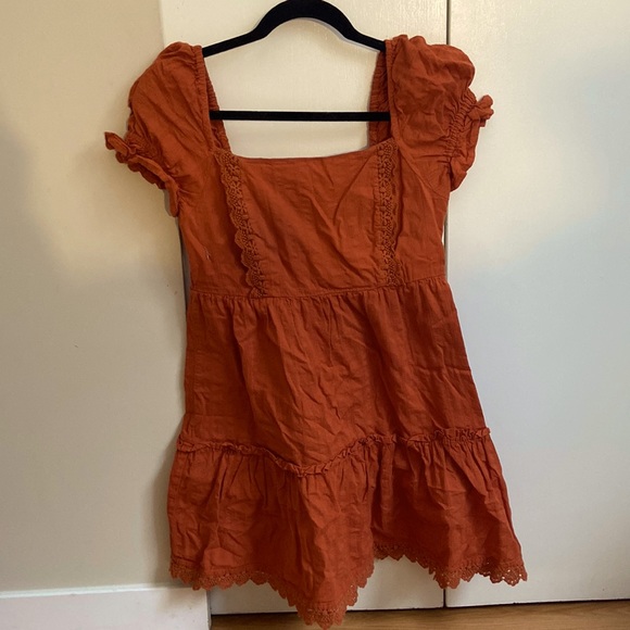 Burnt orange summer dress - Picture 2 of 3